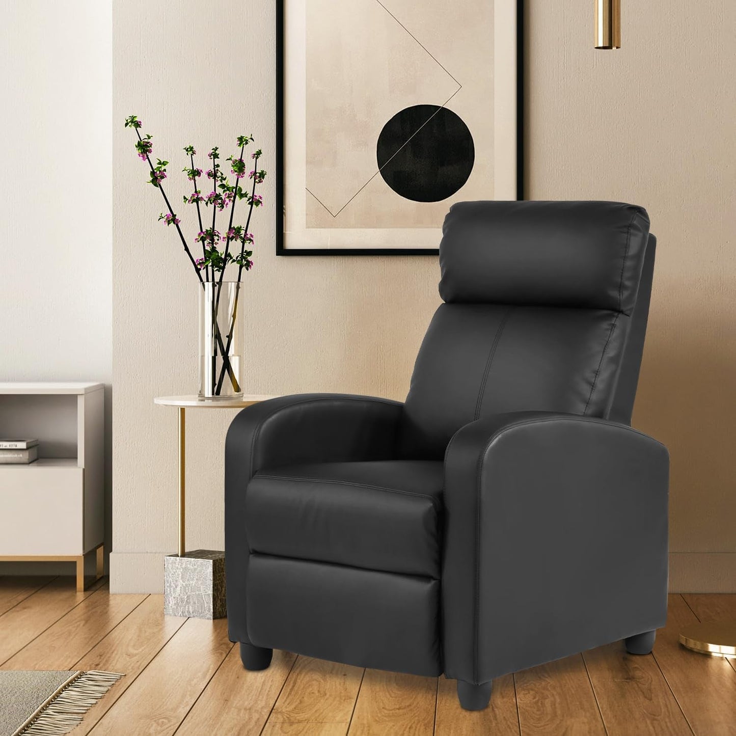 Recliner Chair PU Leather Recliner Sofa Home Theater Seating with