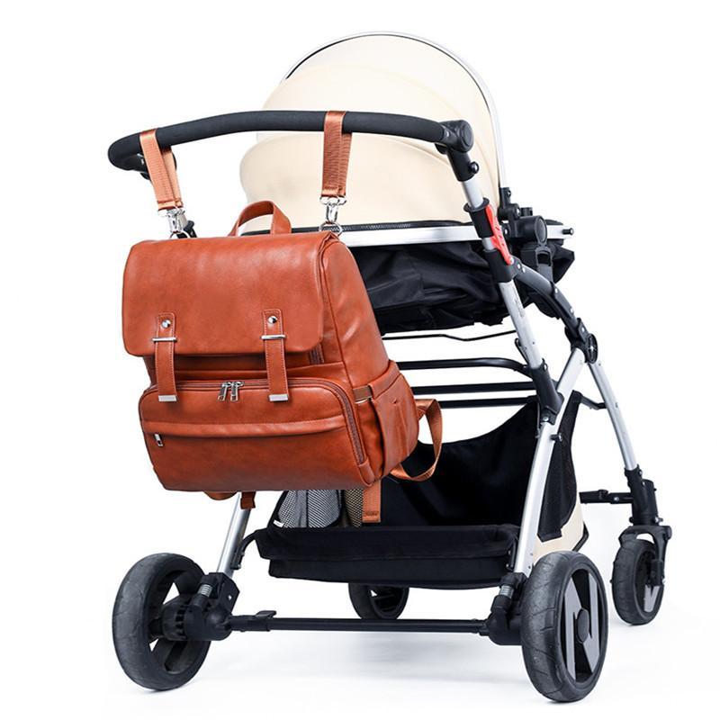 High-quality PU leather Mummy Waterproof Backpack