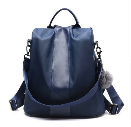 Soft Leather Female Large Capacity Retro Backpack