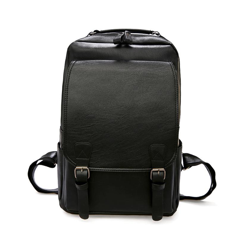 Elegant Casual PU Leather Backpack For Men