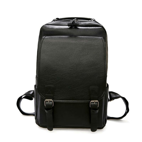 Elegant Casual PU Leather Backpack For Men