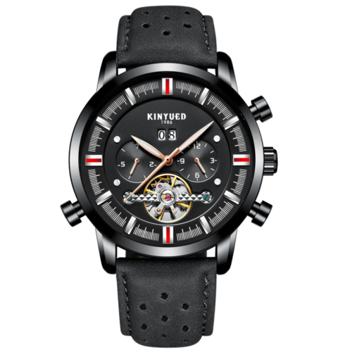 Leather Strap Watch With Large Dial For Men