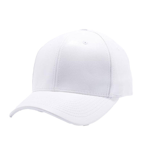 PU LEATHER BASEBALL HATS ( PACK OF 6 )
