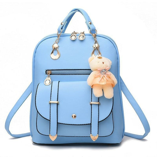 PU Leather Casual Fashion Backpack For Women