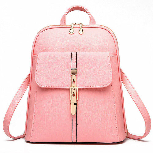 Fashion Casual Korean Style Ladies Leather Backpack