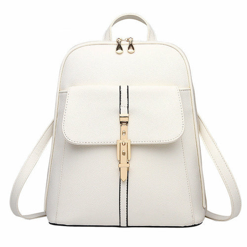 Fashion Casual Korean Style Ladies Leather Backpack