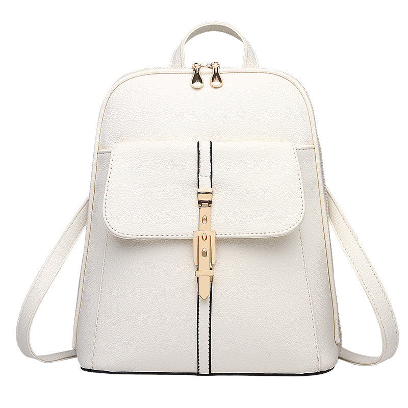 Fashion Casual Korean Style Ladies Leather Backpack