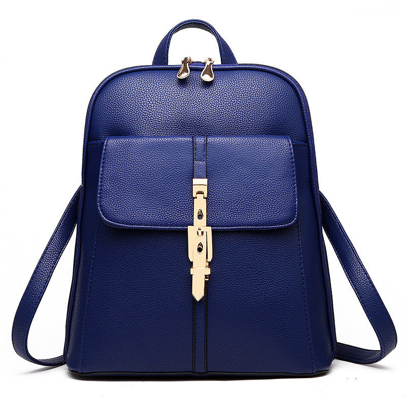 Fashion Casual Korean Style Ladies Leather Backpack