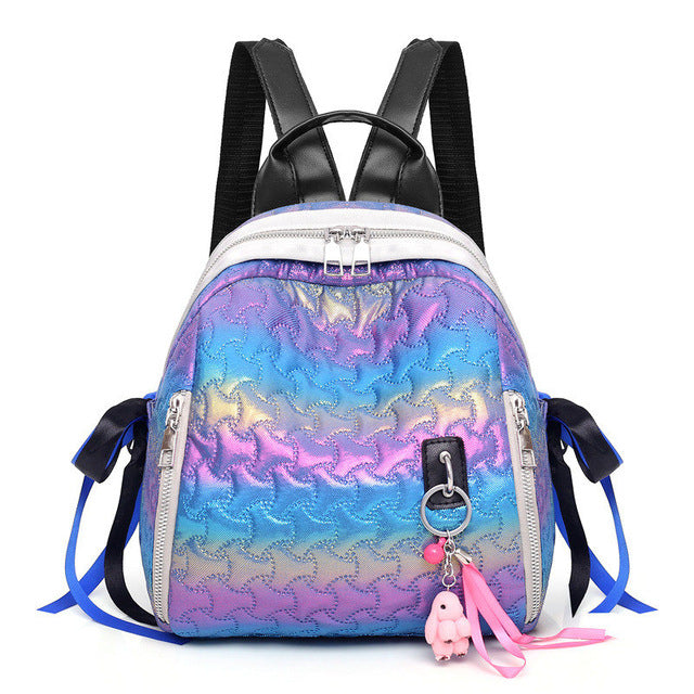 PU Leather Multifunctional Dual-Purpose Women's Backpack