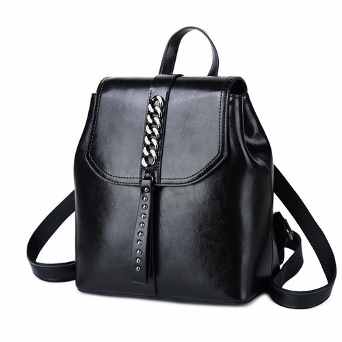 Fashion Leather Casual Travel Backpack For Women