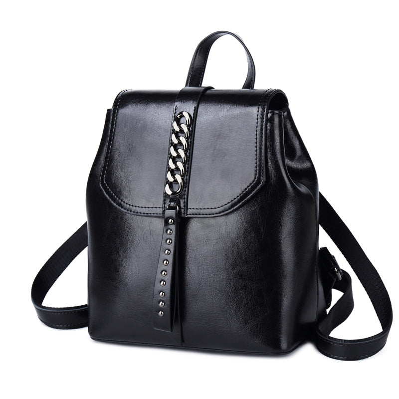 Fashion Leather Casual Travel Backpack For Women