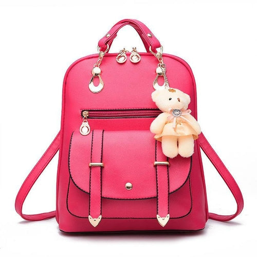 PU Leather Casual Fashion Backpack For Women