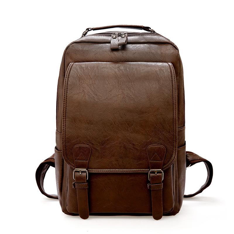 Elegant Casual PU Leather Backpack For Men