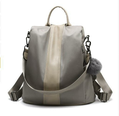 Soft Leather Female Large Capacity Retro Backpack