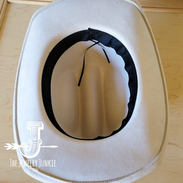 Cognac w/Turq Slab Leather Band Choice Hat