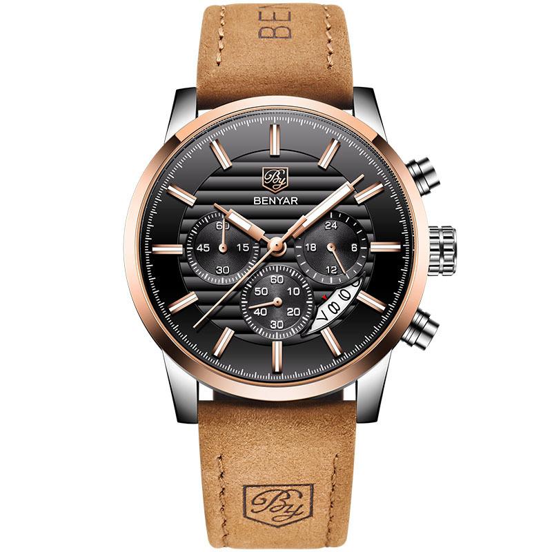 High Quality Fashion Leather Band Watch For Men