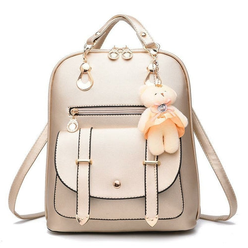 PU Leather Casual Fashion Backpack For Women