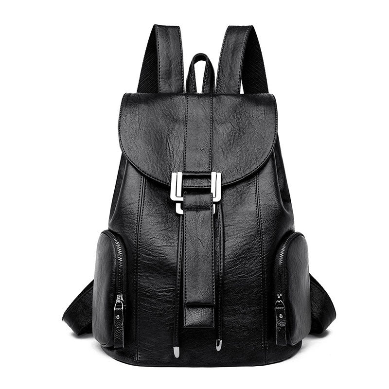 PU Leather European and American Style Ladies Backpack