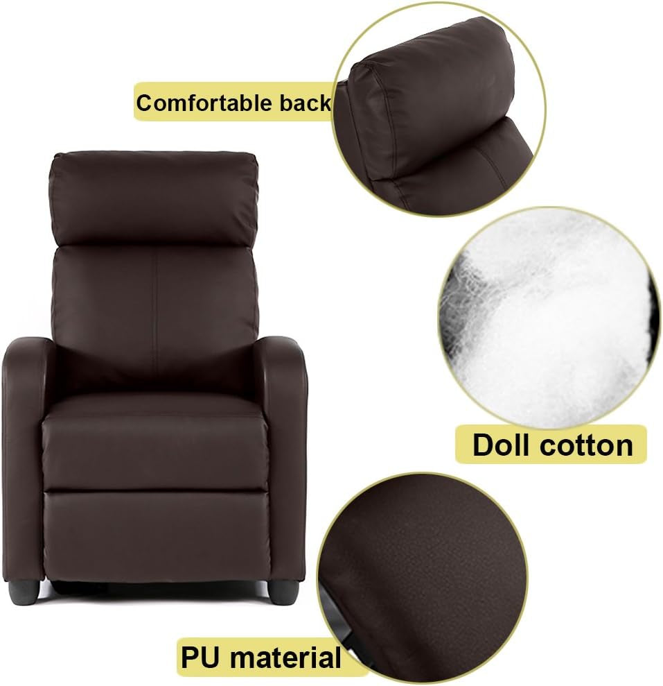 Recliner Chair Reclining Sofa Leather Chair Home Theater Seating