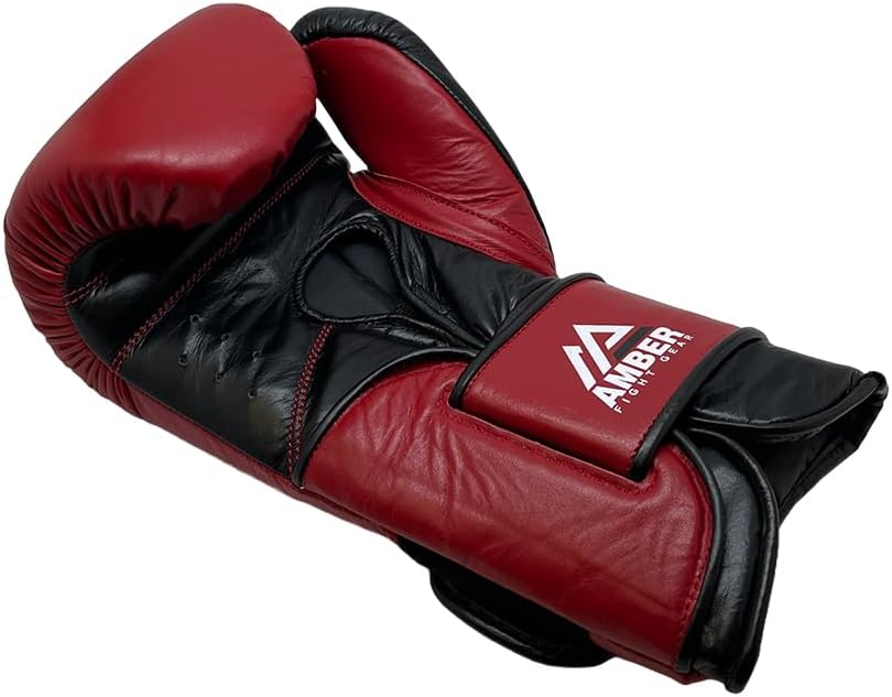 Renegade v1.0 Pro Hook & Loop Leather Boxing Gloves, Durable, Ideal