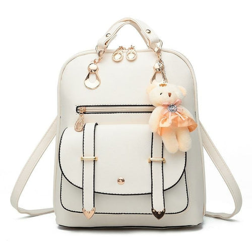 PU Leather Casual Fashion Backpack For Women