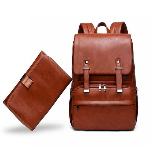 High-quality PU leather Mummy Waterproof Backpack