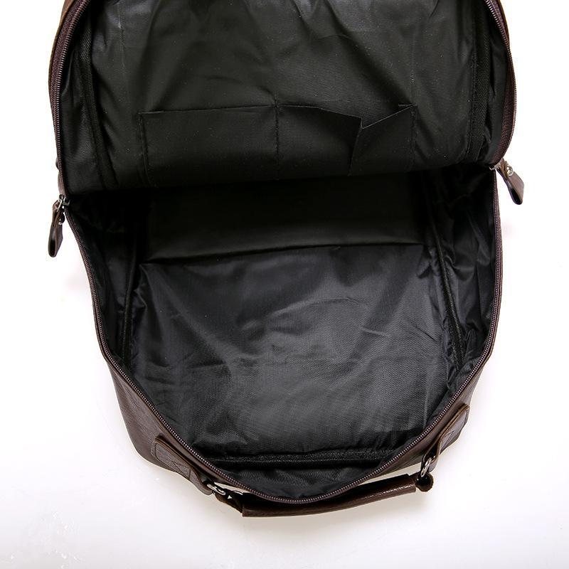 Elegant Casual PU Leather Backpack For Men