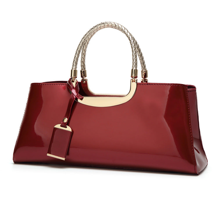 European American Style Fashion Lightweight Leather Handbag
