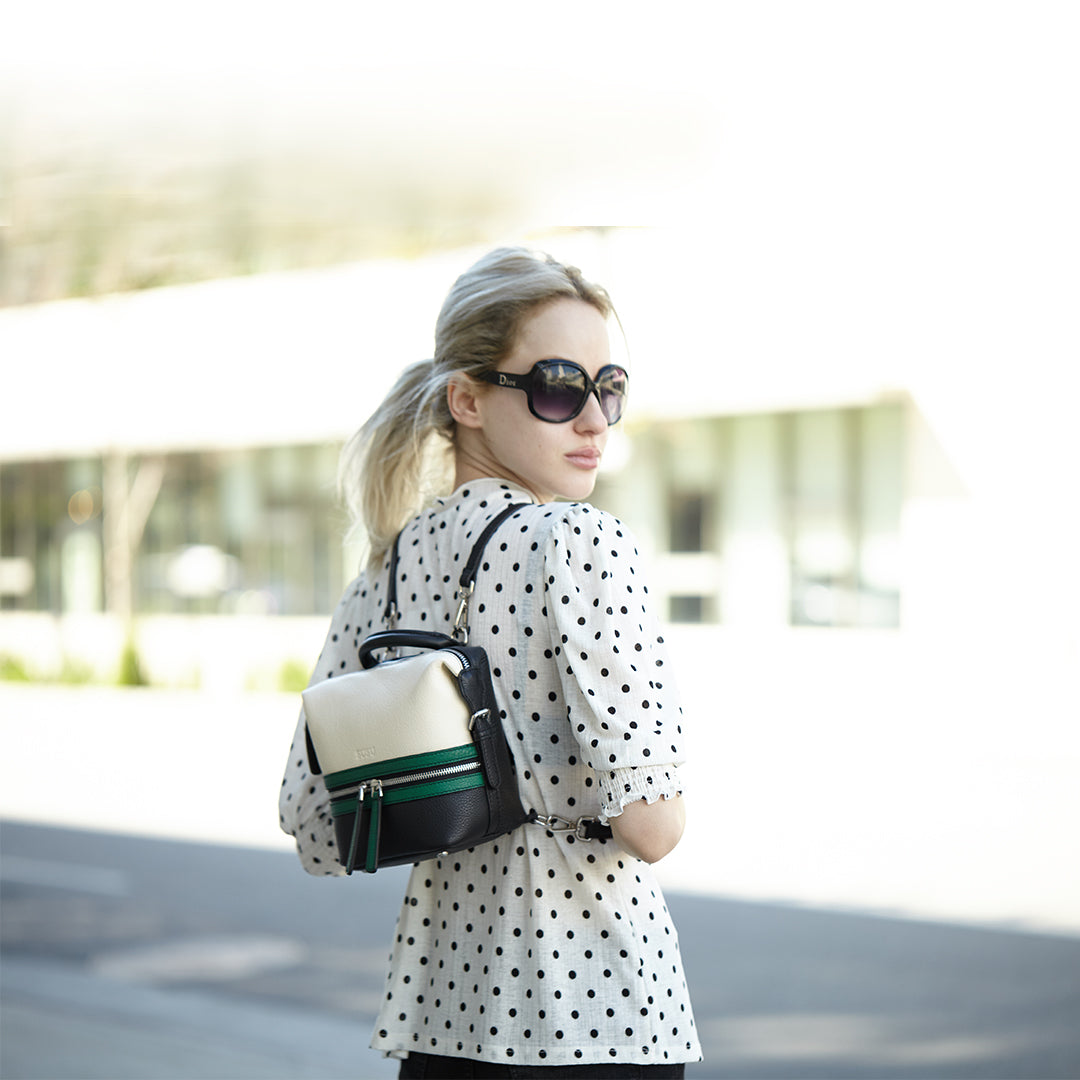 SUSU The Ashley Leather Backpack Purse