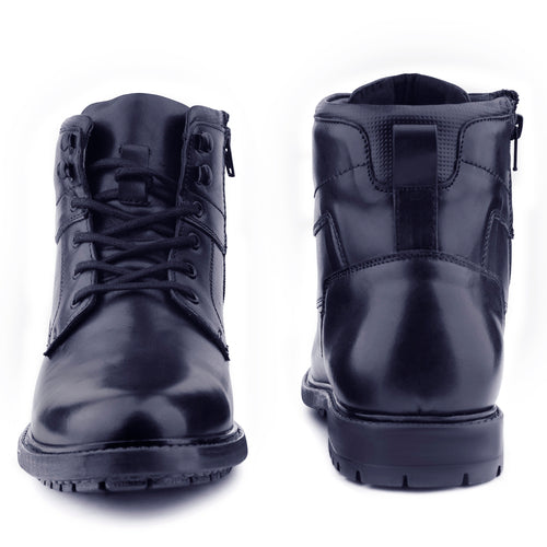 Handcrafted Italian Leather High Ankle Boots For Men (Size-UK-6)