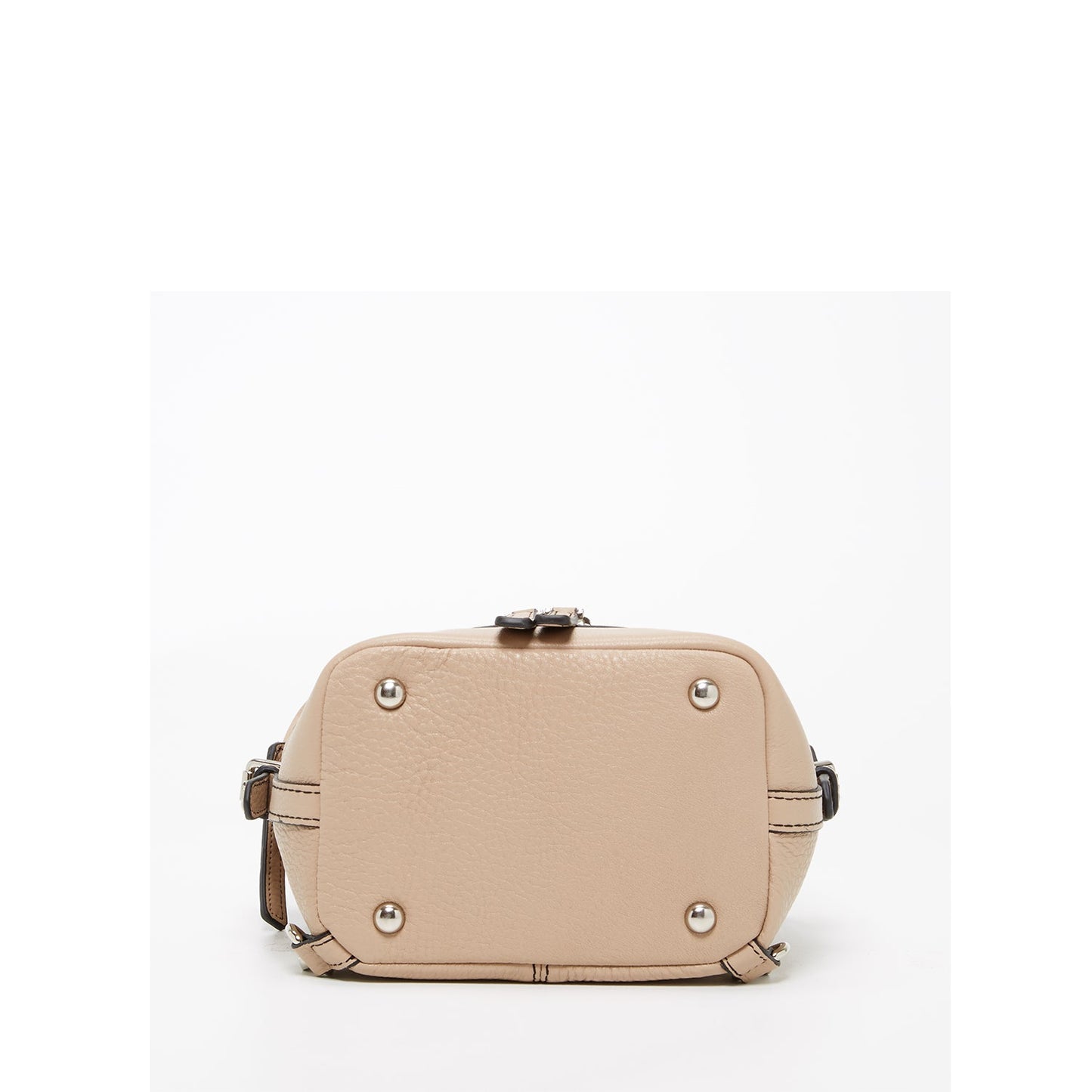 SUSU The Ashley Leather Backpack Purse Beige