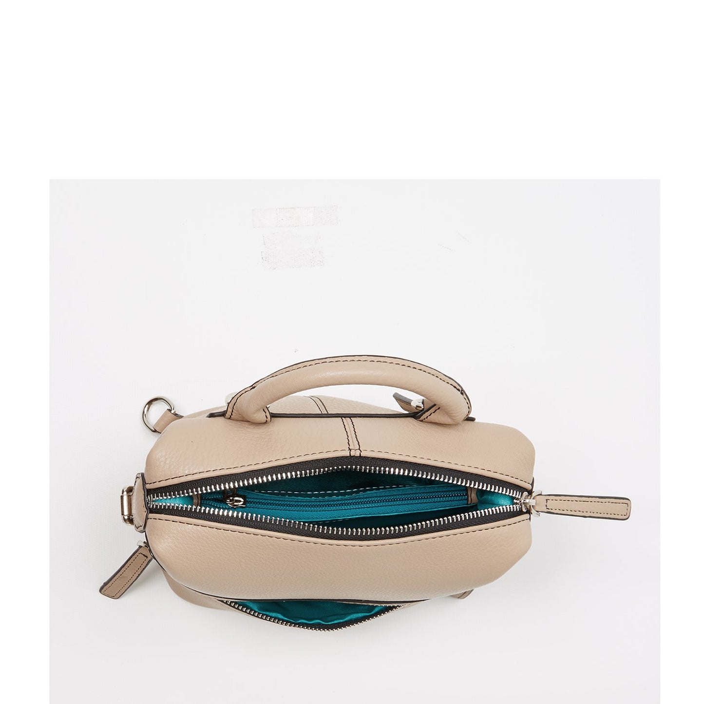 SUSU The Ashley Leather Backpack Purse Beige