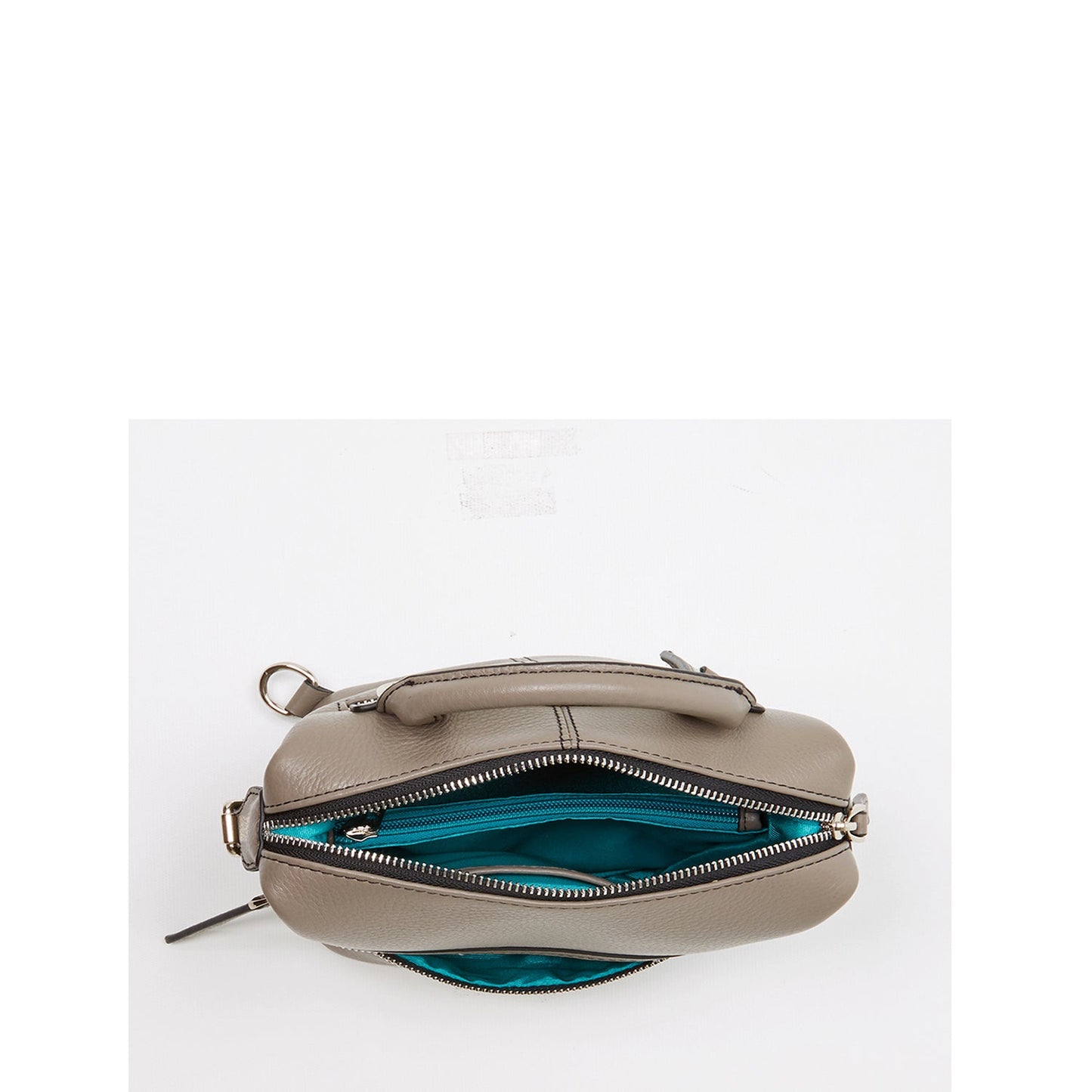 SUSU The Ashley Gray Leather Backpack Purse