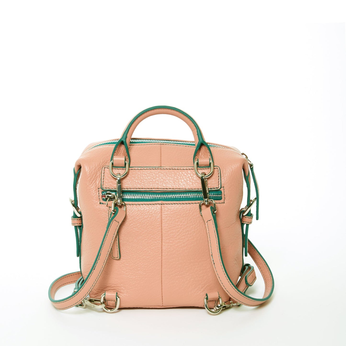 SUSU The Ashley Pink Leather Backpack Purse