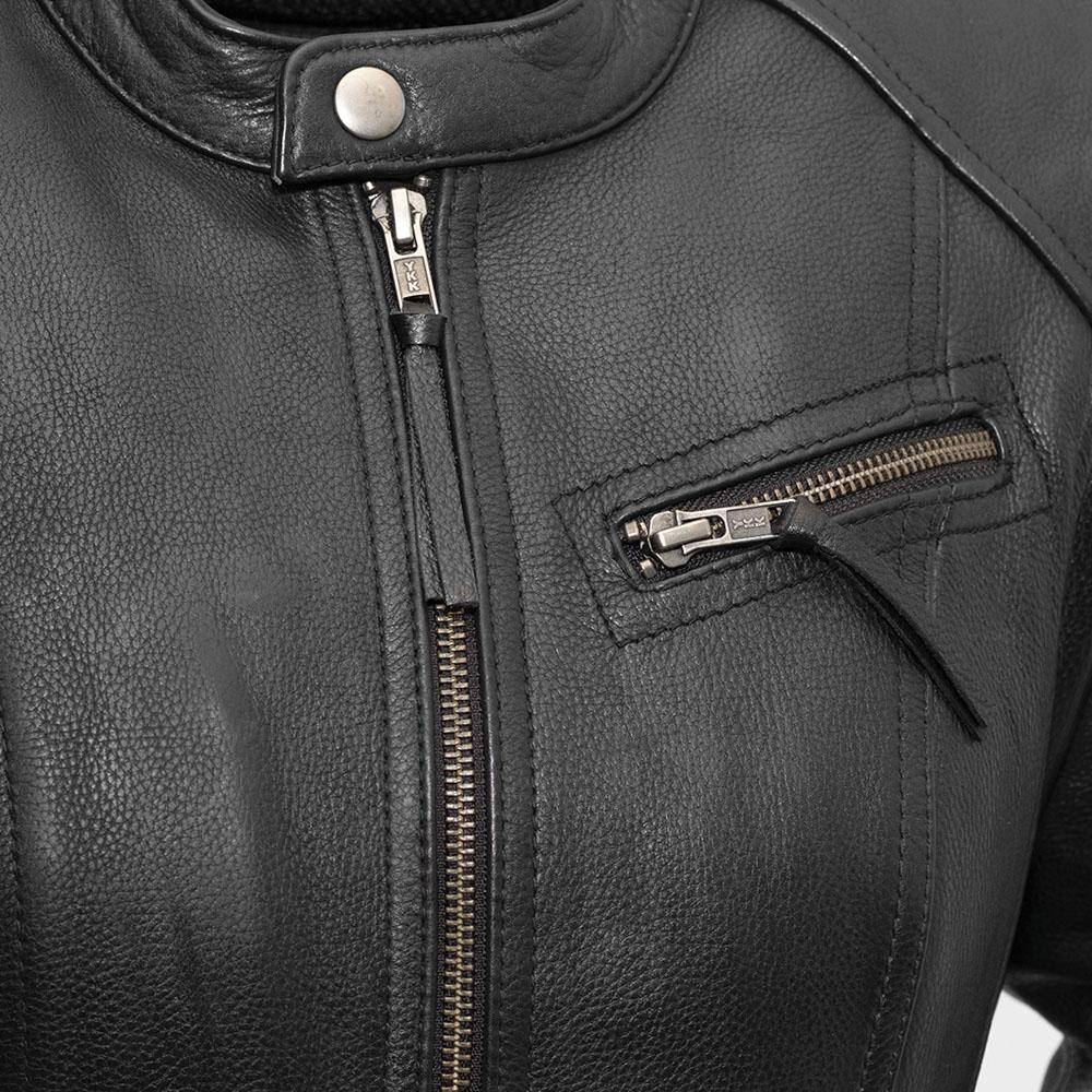 Fashionista Naked Cowhide Women's Motorcycle Leather Jacket