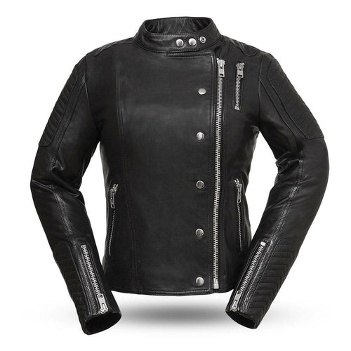 First Manufacturing Co. Warrior Princess Leather Motorcycle Jacket For Womens