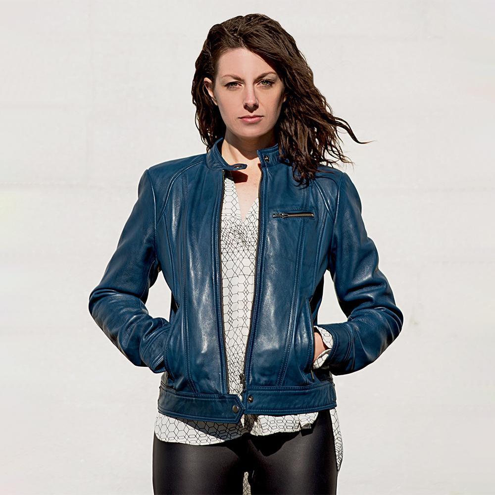 Whet Blu Favorite Womens Leather Lightweight Jacket