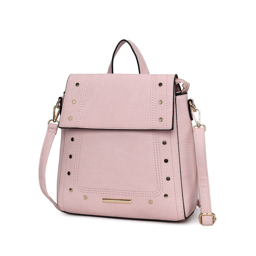 MKF Collection Elke Vegan Leather Women Convertible Backpack Bag by