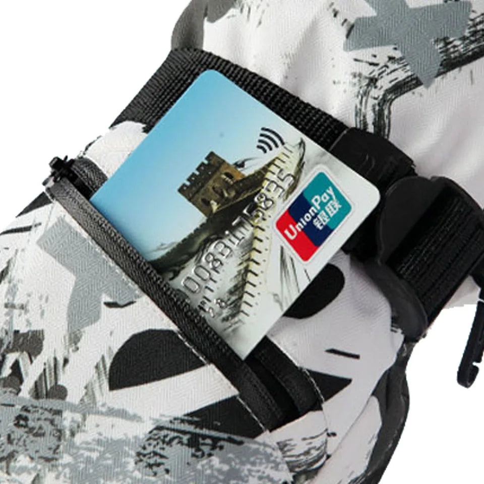 Winter Snowboard Ski Gloves PU Leather Non-slip Touch Screen