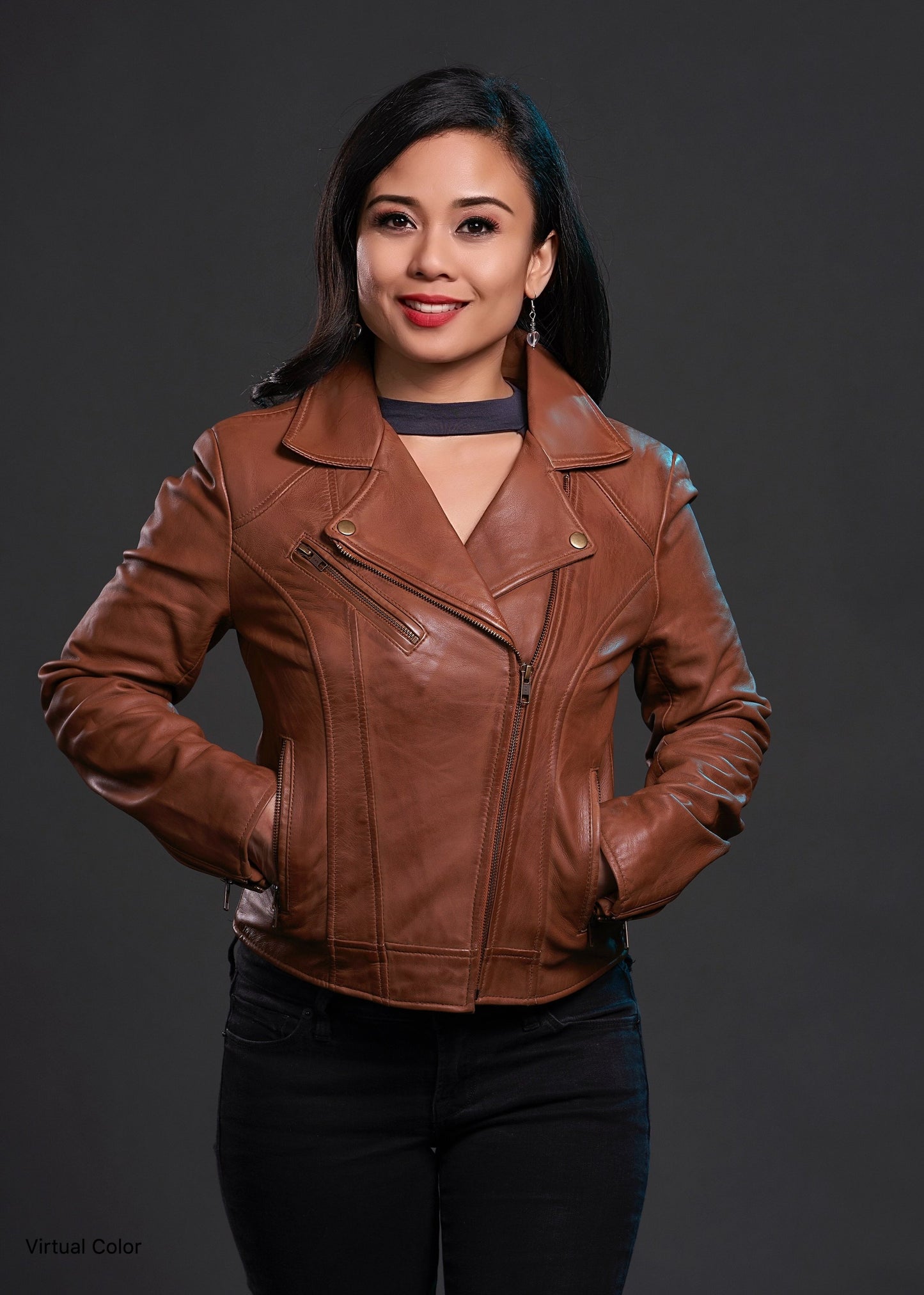 Betsy Real Sheepskin Womens Leather Jacket By Whet Blu NYC