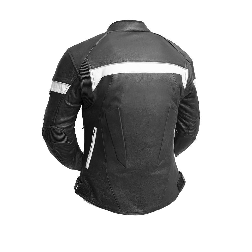Mens Cowhide Leather Motorcycle Racing Jacket