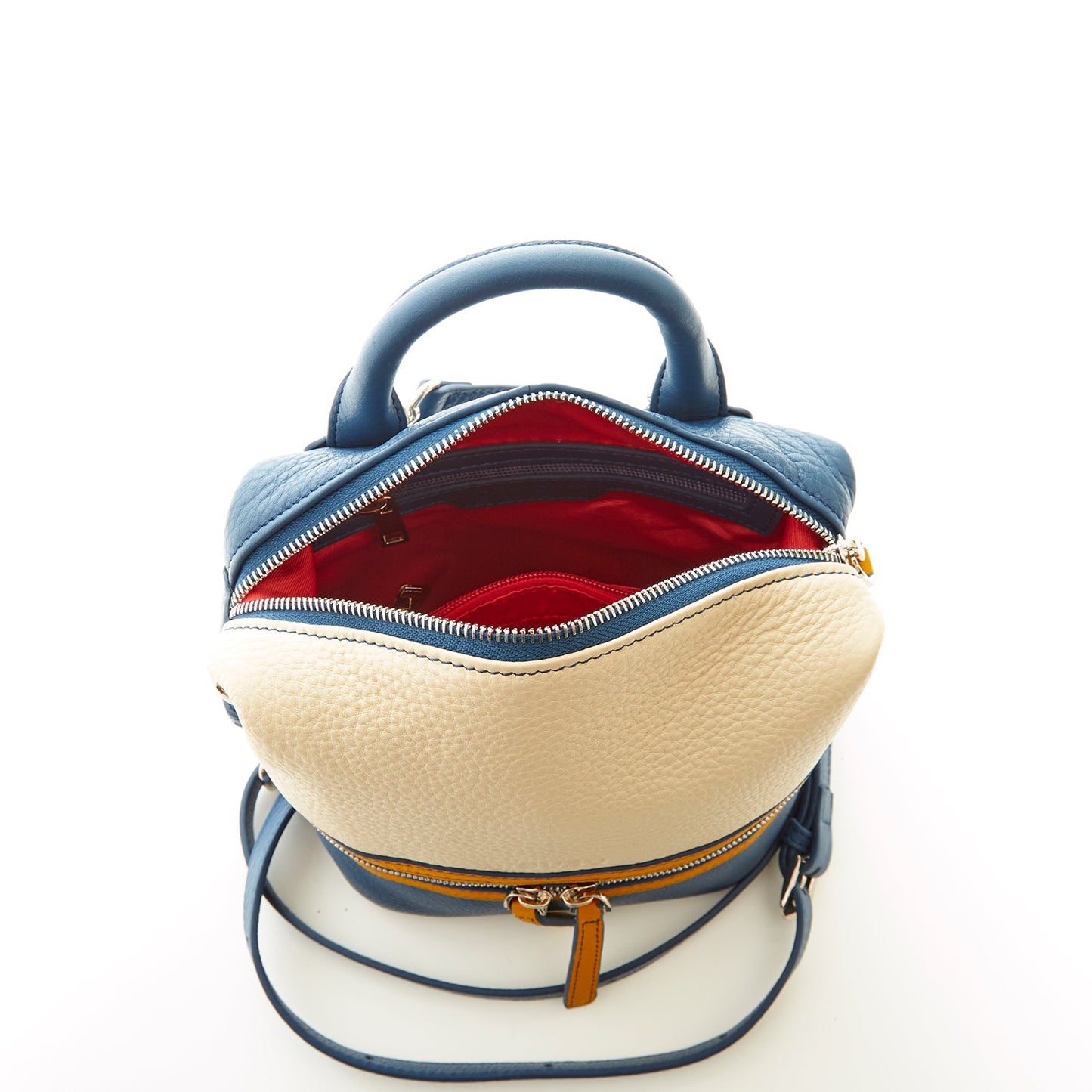 SUSU The Ashley Off White Leather Backpack