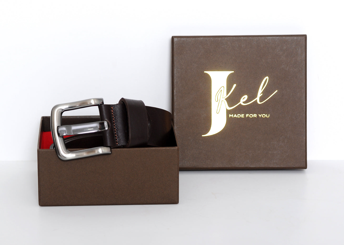 Efes Brown Veg Tanned Leather Men Belt