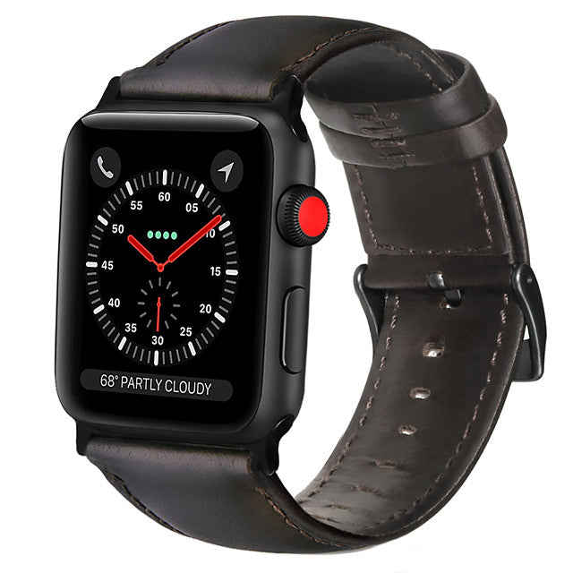 Leather Watch Band Loop Genuine Leather for all Apple Watch Series
