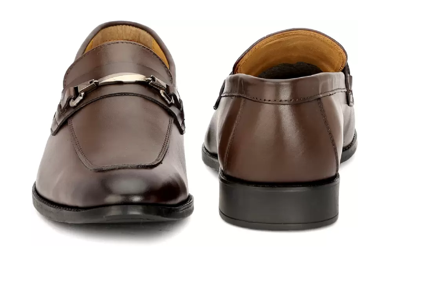 Men's Pure Leather Comfortable & Stylish Shoes(Brown)(UK Size- 10)