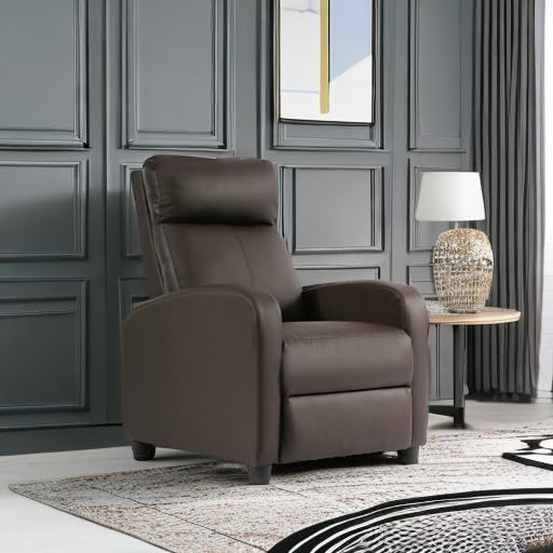 Recliner Chair Single Reclining Sofa Leather Chair Home Theater