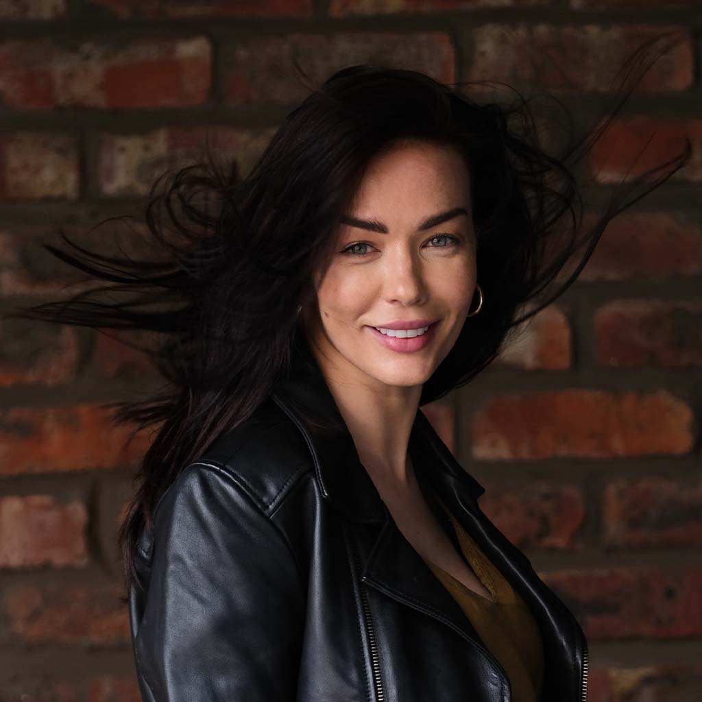 Sophia Womens Black Moto Leather BIker Jacket