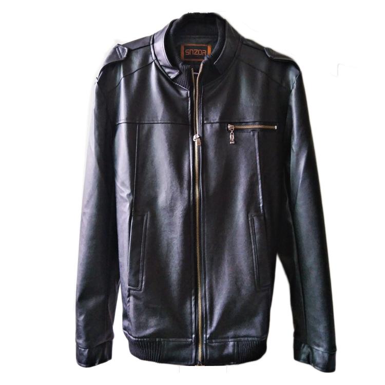 Mens PU Leather Jacket Fashion Coats