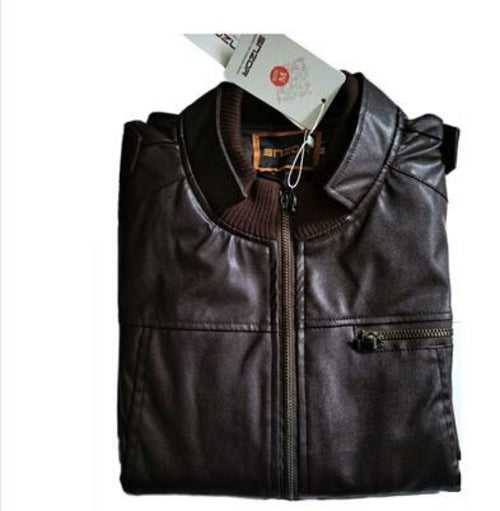 Mens PU Leather Jacket Fashion Coats