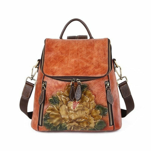 Large Capacity High Quality Leather Multi-Purpose Backpack
